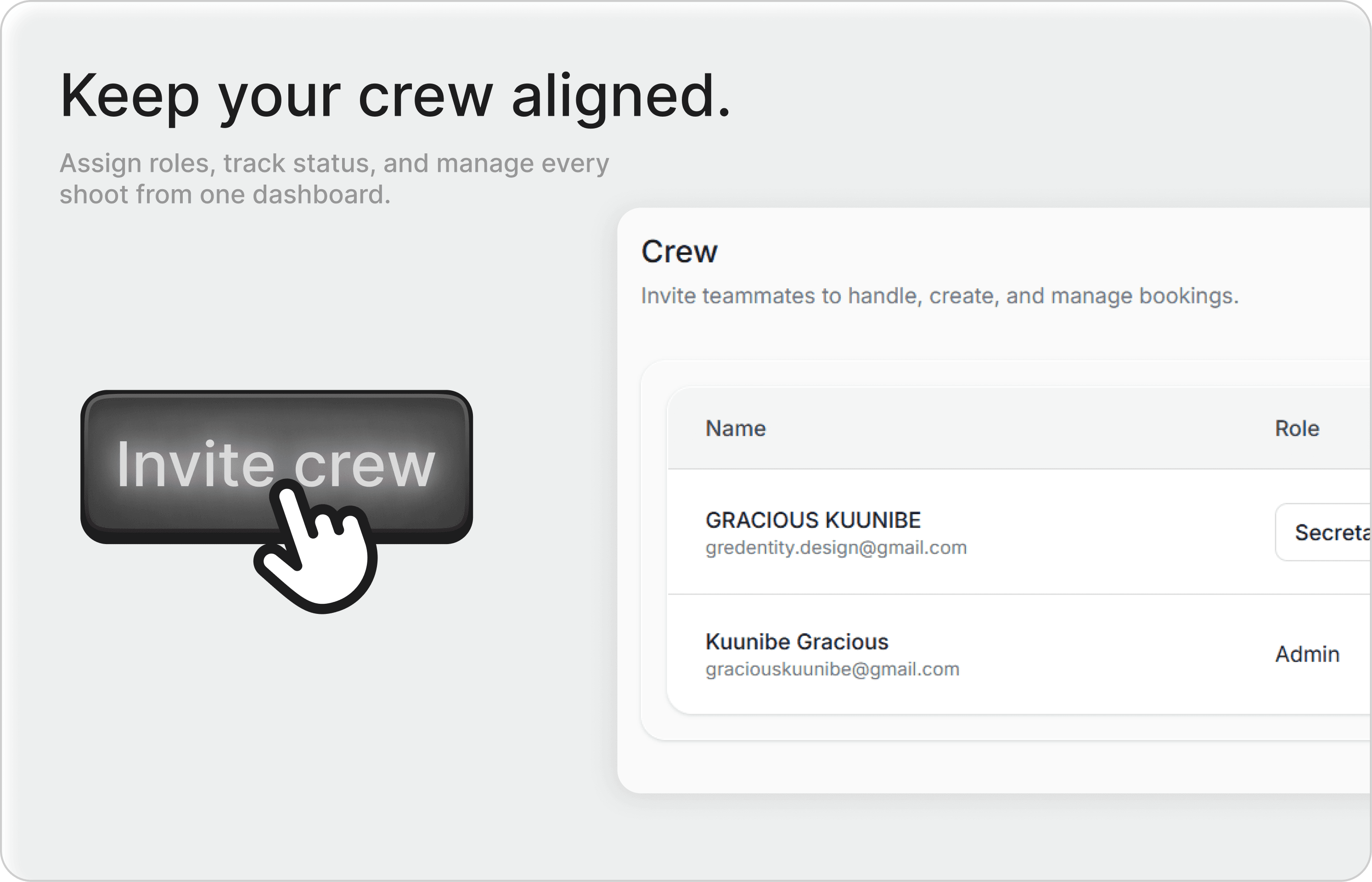 Keep your crew aligned with role management