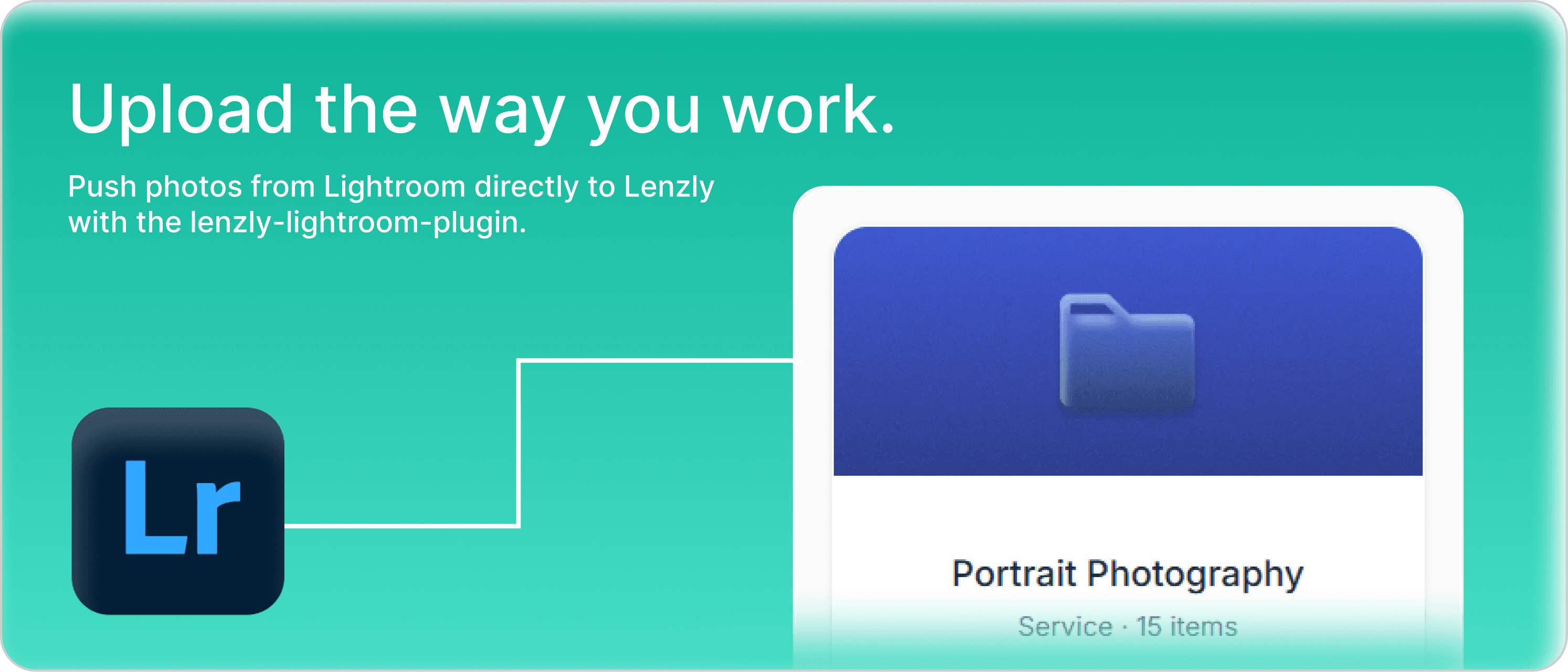 Upload from Lightroom directly into Lenzly