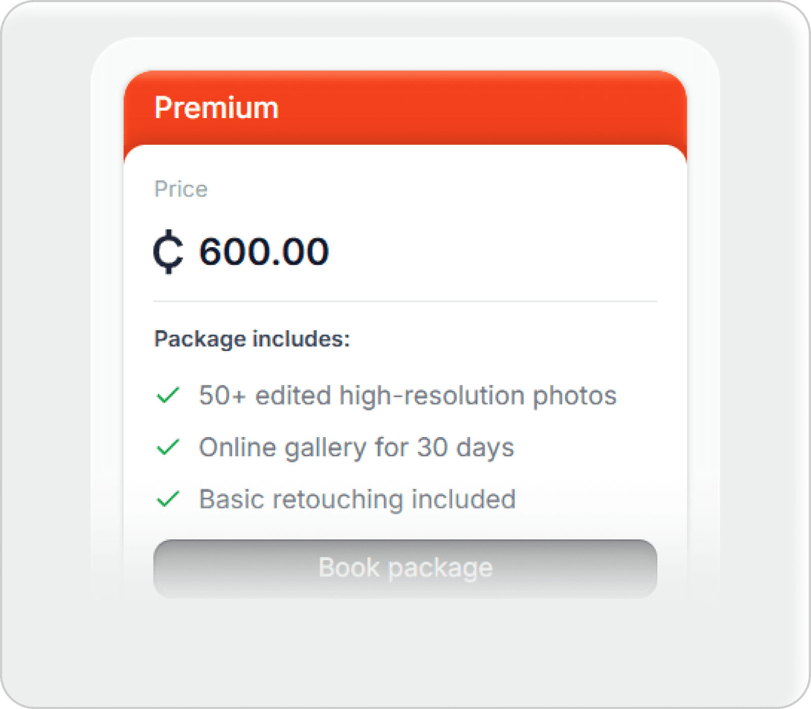 Receive bookings from clients